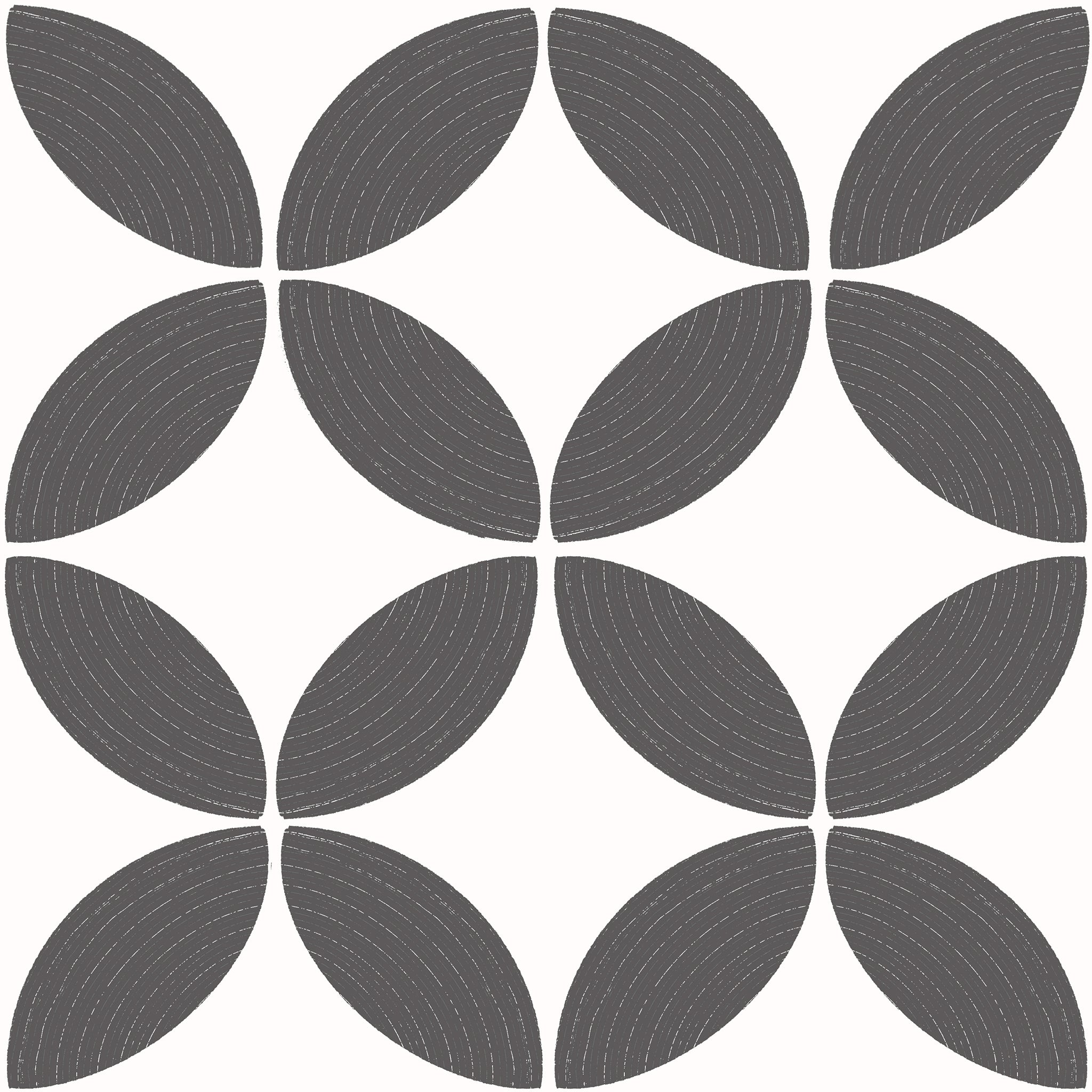 Midcentury Circle Blocks Wallpaper.